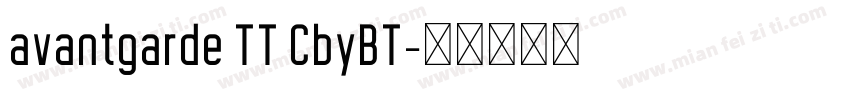 avantgarde TT CbyBT字体转换